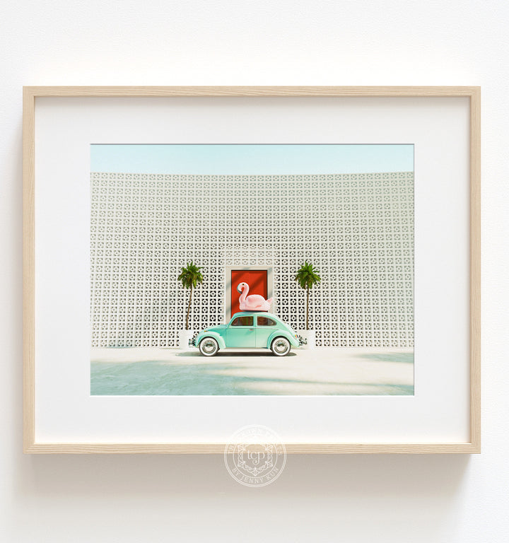 A Beetle and a Flamingo at The Parker