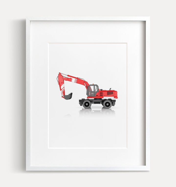 Wheel Excavator Print - The Crown Prints