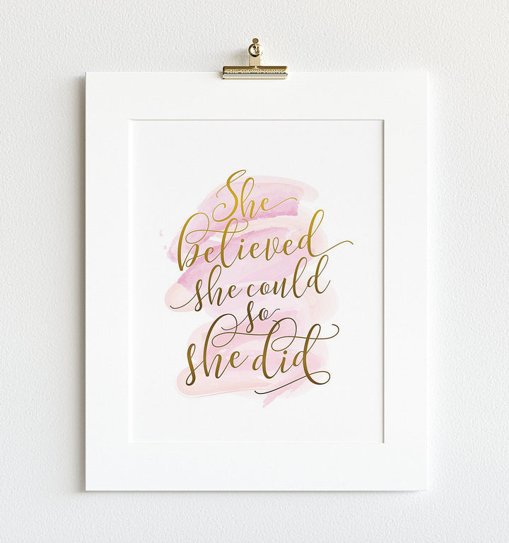 She Believed She Could