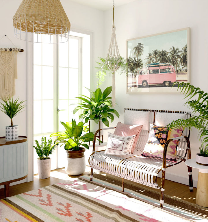 Pink VW Bus Love | Horizontal