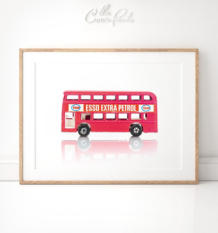 Toy Car: Double Decker Bus Print - The Crown Prints