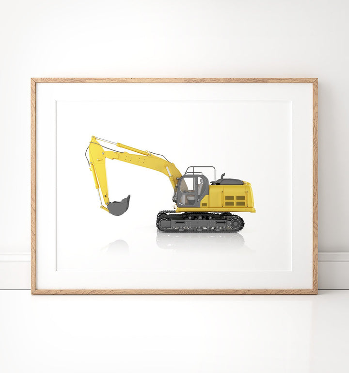 Track Excavator Print - The Crown Prints