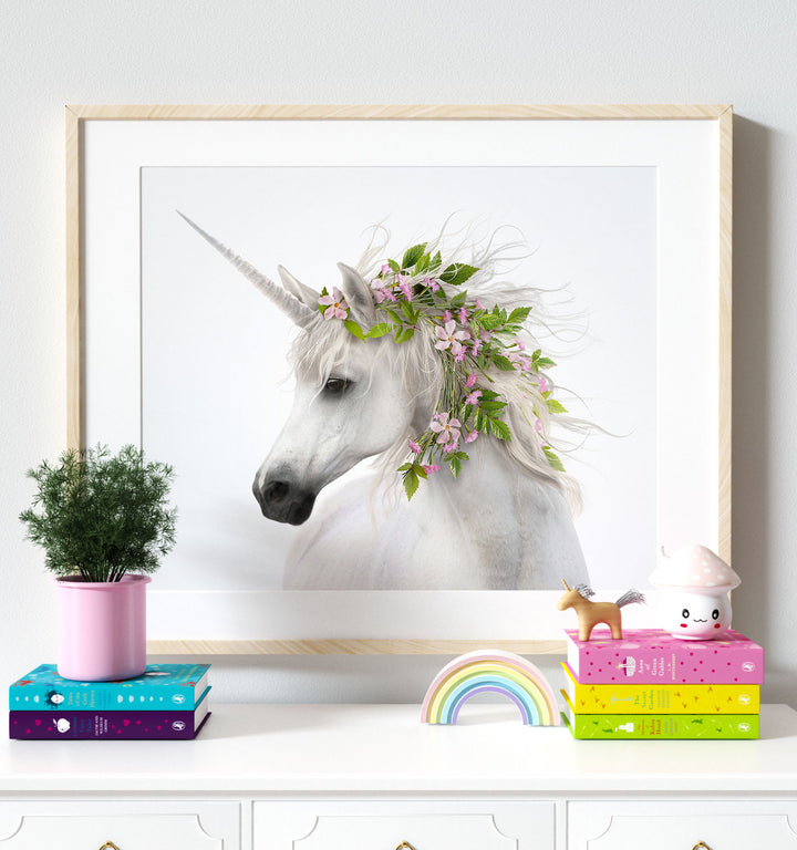 Unicorn with Flower Crown