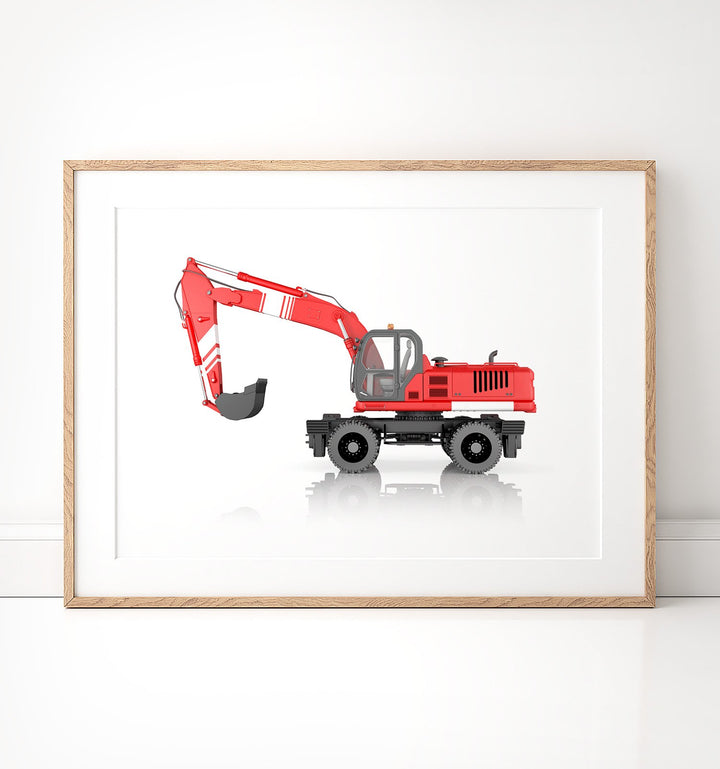 Wheel Excavator Print - The Crown Prints