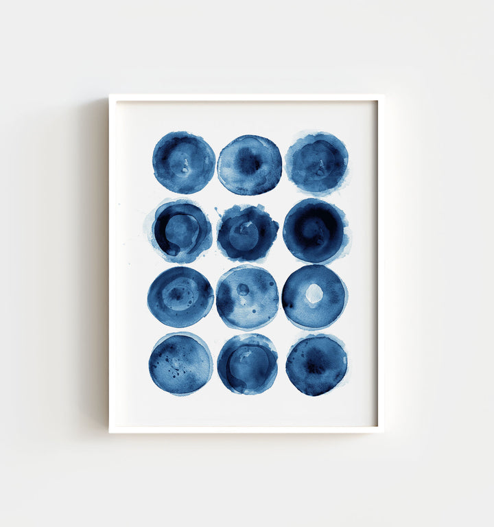 Indigo Blue Abstract Art No. 3