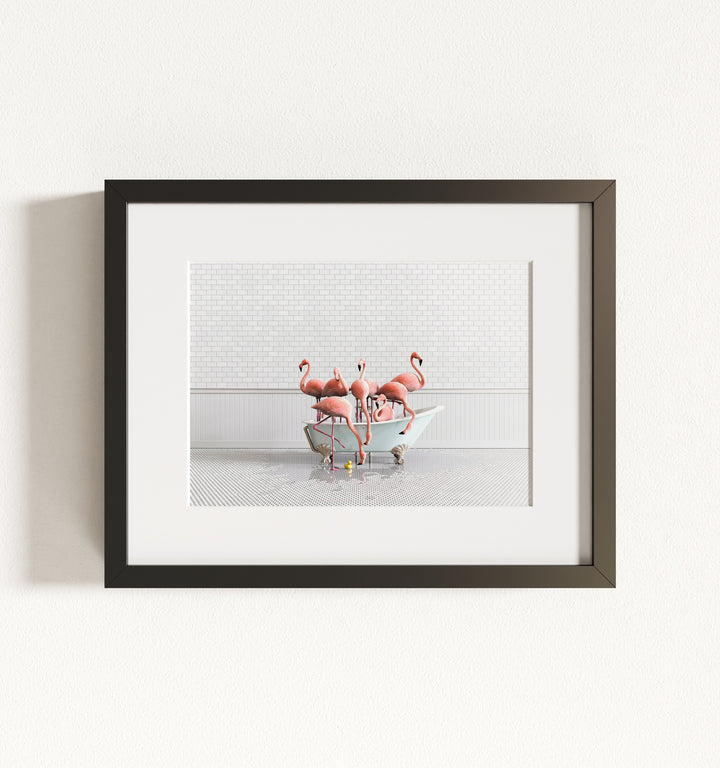 Framed Animals in Bathtubs - Mix and Match Horizontal