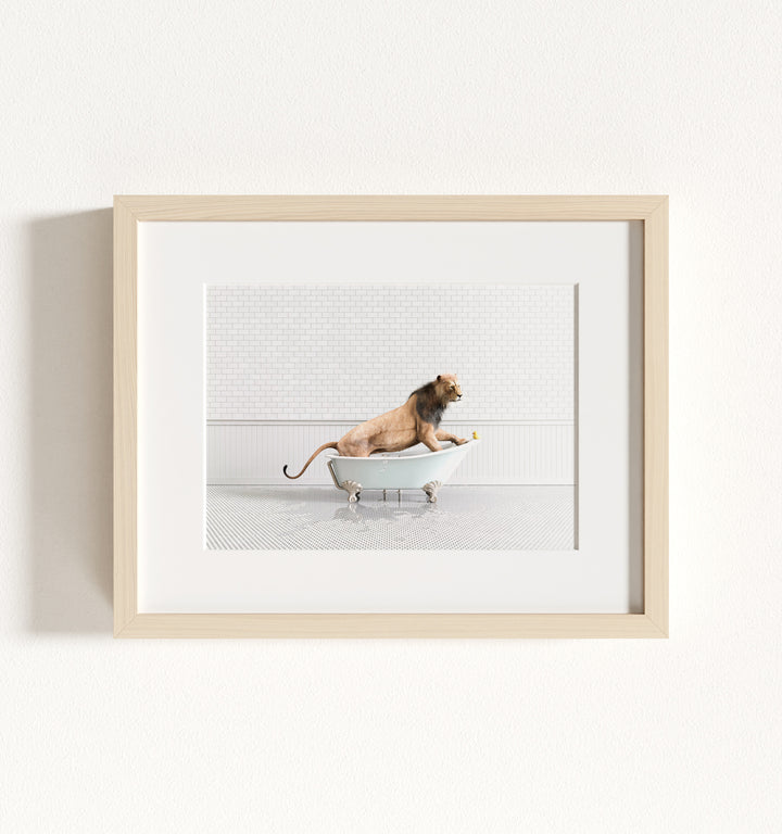 Framed Animals in Bathtubs - Mix and Match Horizontal