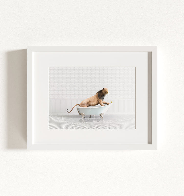 Framed Animals in Bathtubs - Mix and Match Horizontal