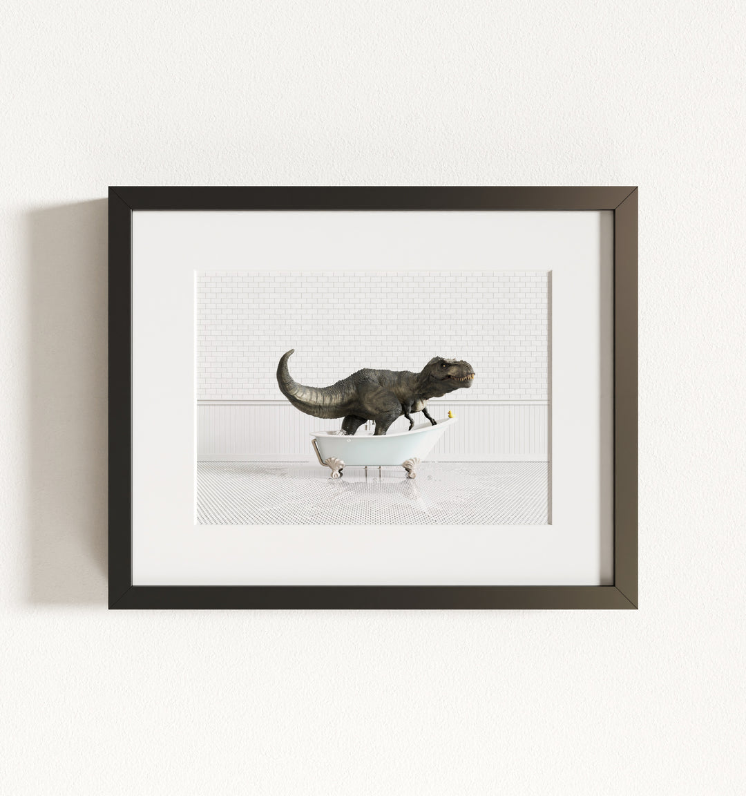 Framed Animals in Bathtubs - Mix and Match Horizontal