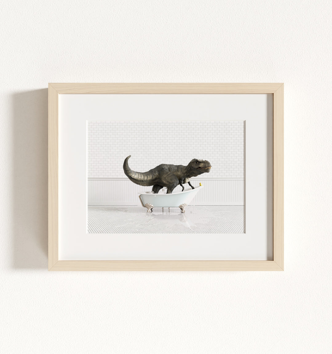 Framed Animals in Bathtubs - Mix and Match Horizontal