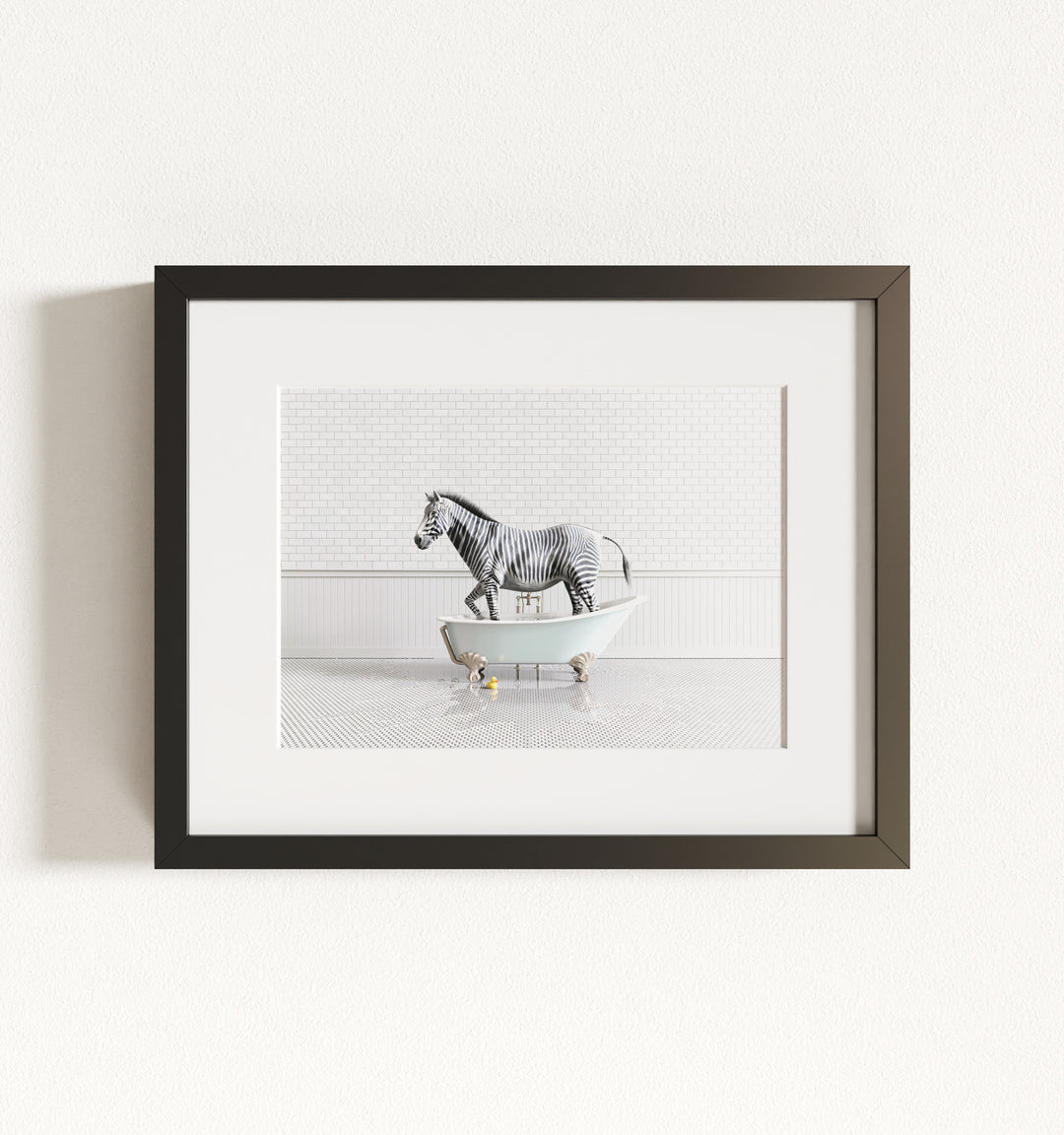Framed Animals in Bathtubs - Mix and Match Horizontal