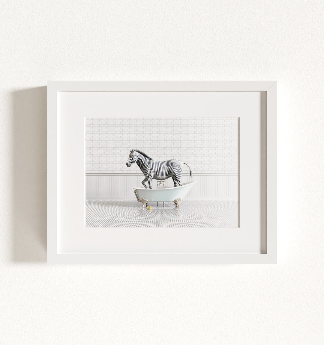 Framed Animals in Bathtubs - Mix and Match Horizontal
