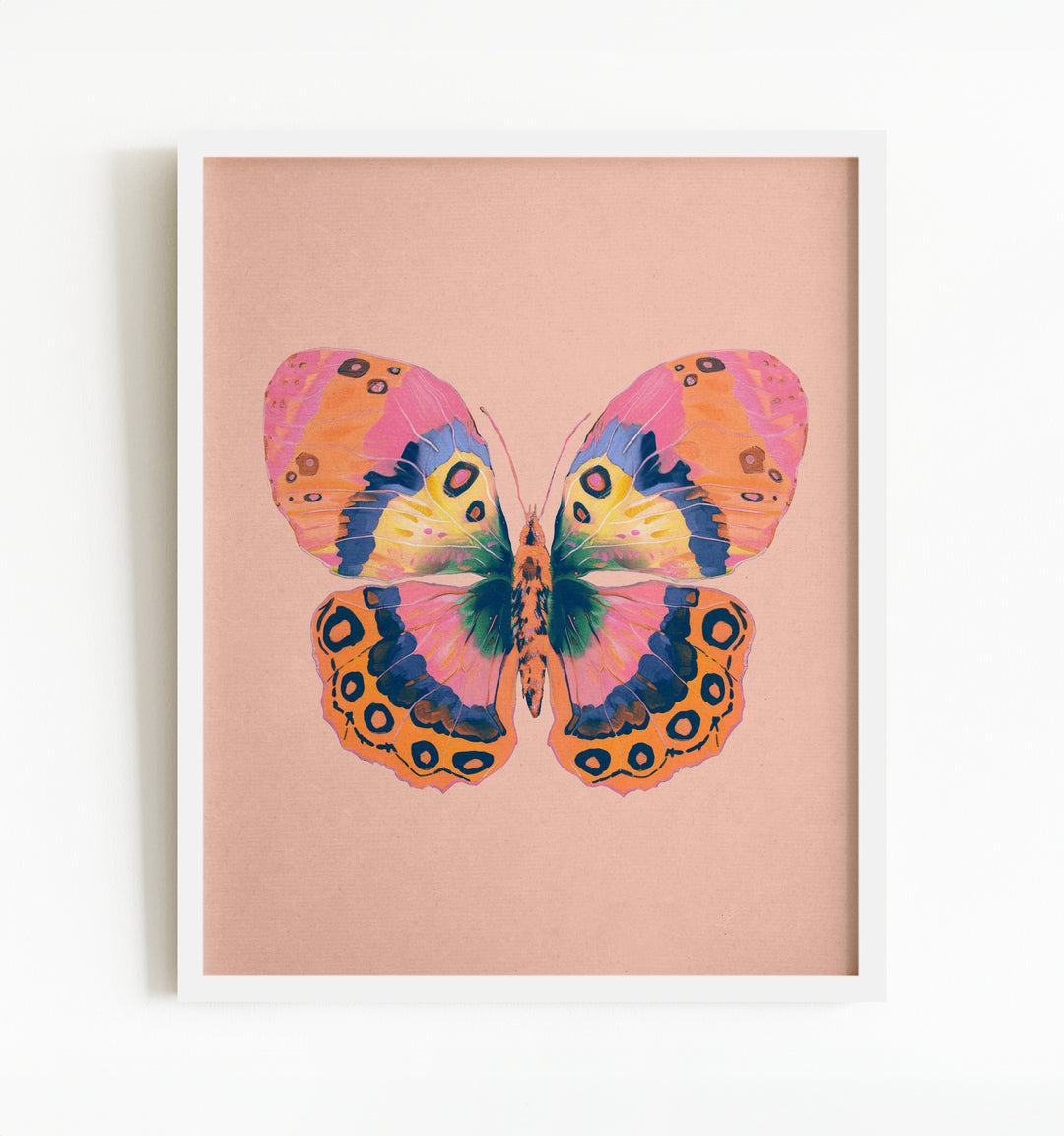 Painted Butterfly Vertical Art Prints