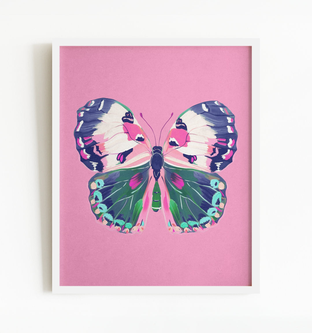 Painted Butterfly Vertical Art Prints