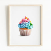 Rainbow Cupcake (1 print)