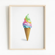 Rainbow Ice Cream (1 print)