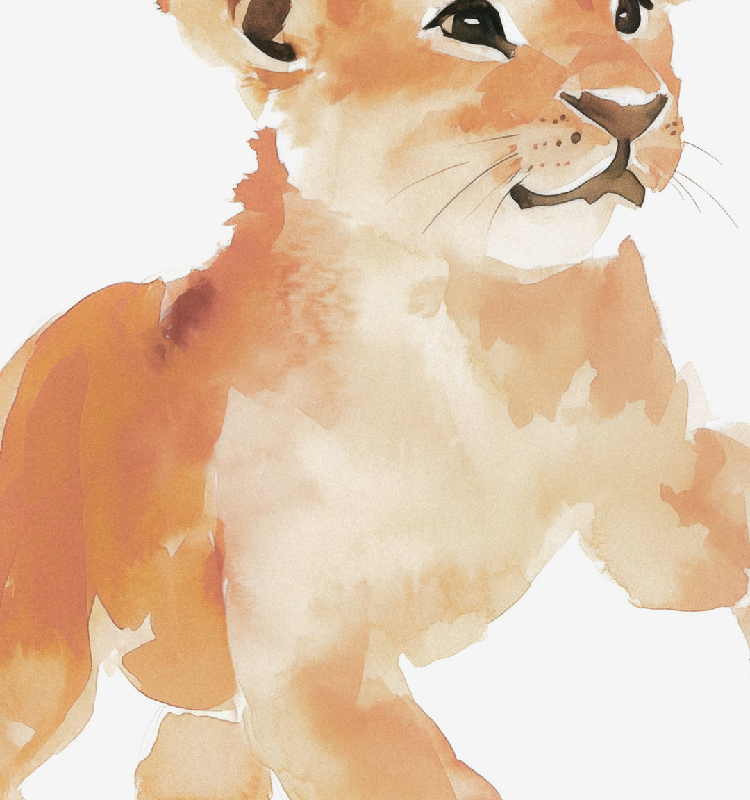 Watercolor Lion Art Print The Crown Prints watercolor-lion-art-print-the-crown-prints