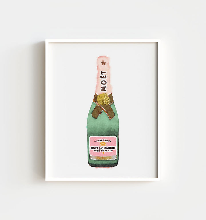 Watercolor Champagne