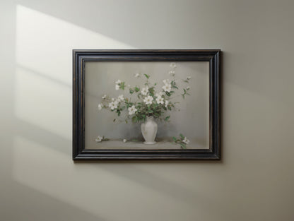 White Blossoms Art Print