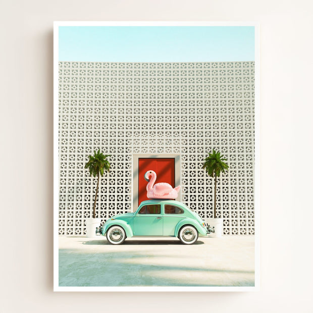 A Beetle and a Flamingo at The Parker