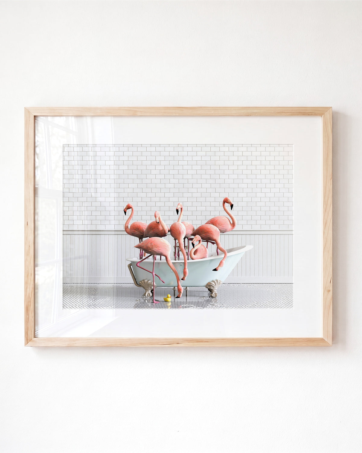 Animals in Bathtubs - Mix and Match Horizontal - Framed Art