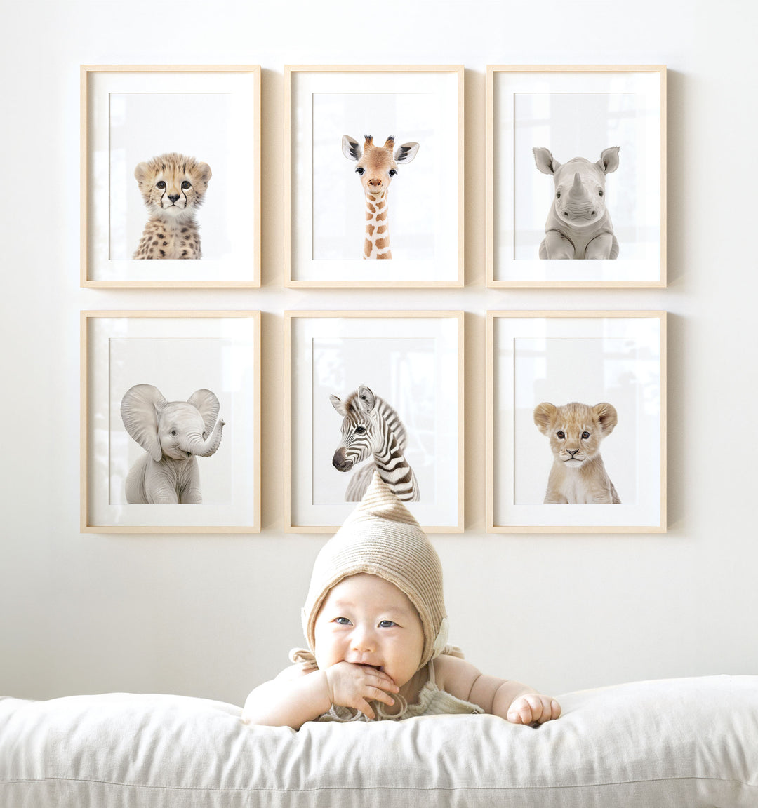 Baby Safari Animals Nursery Decor African Animals Set of Prints Printable Art Package