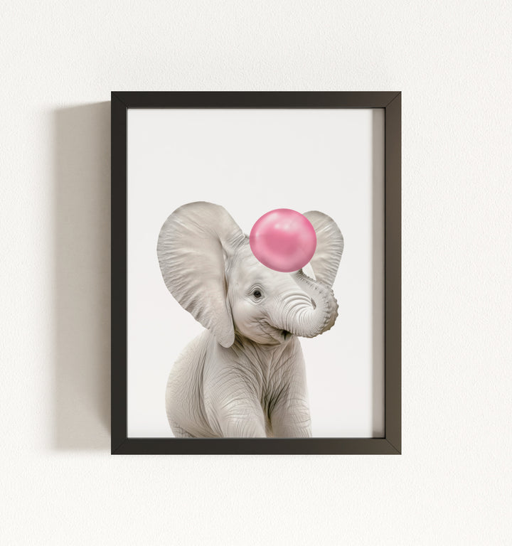 Baby Elephant Framed Art
