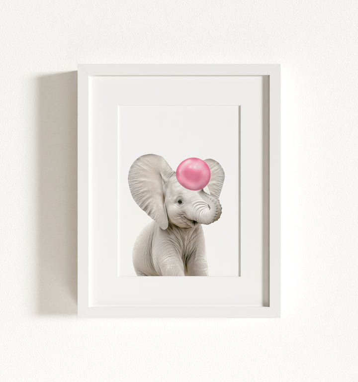 Baby Elephant Framed Art