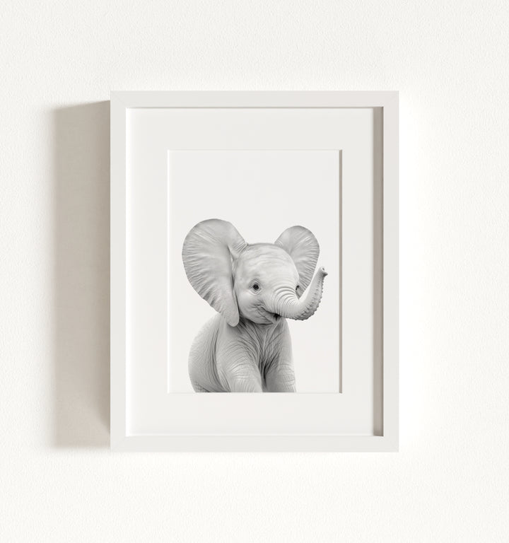 Baby Elephant Framed Art