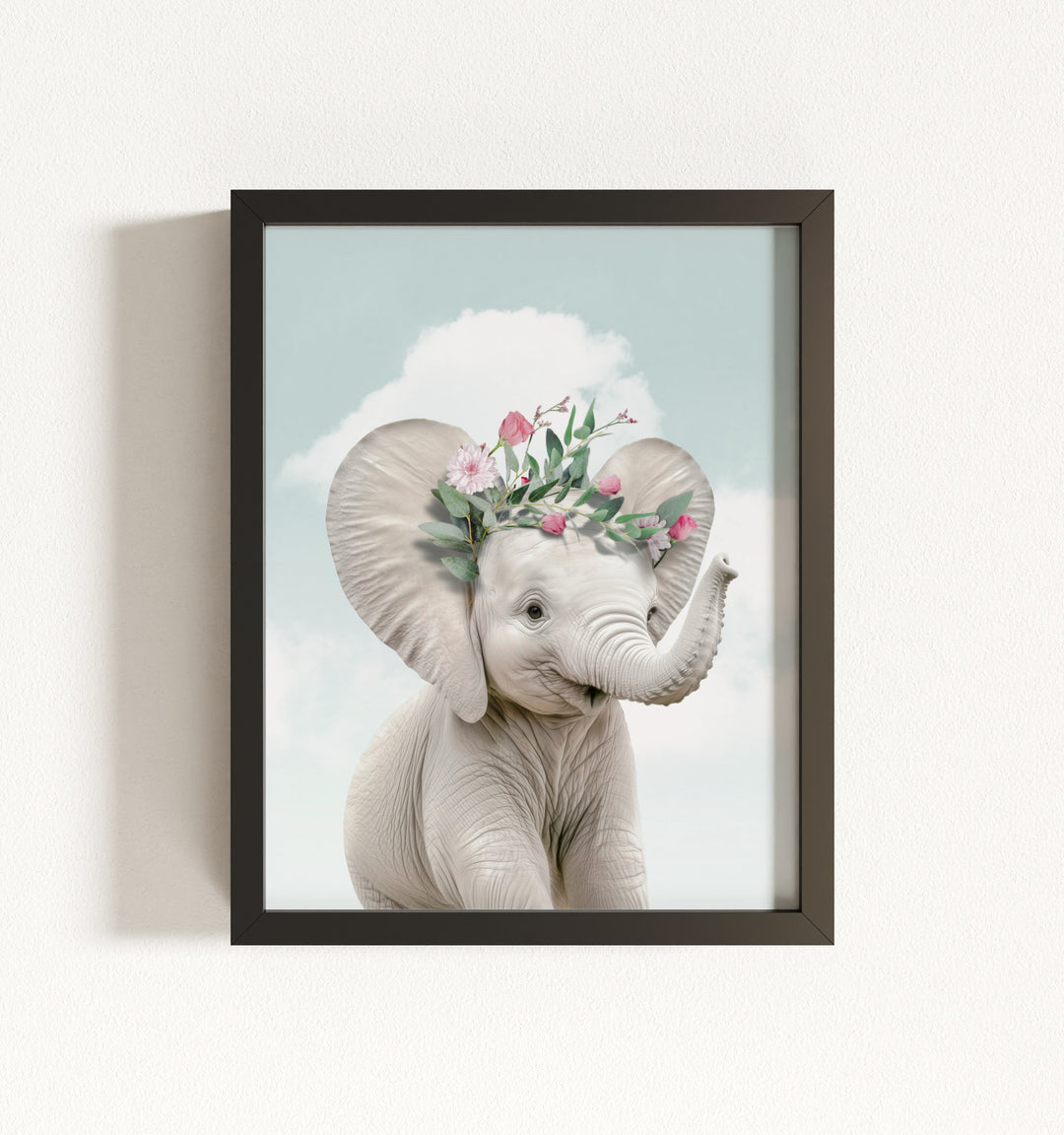 Baby Elephant Framed Art
