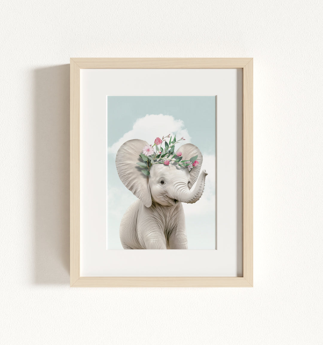 Baby Elephant Framed Art