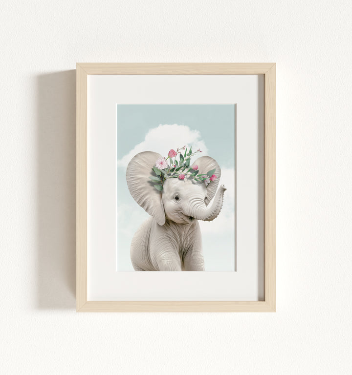 Baby Elephant Framed Art