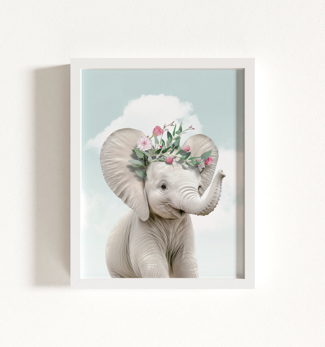 Baby Elephant Framed Art