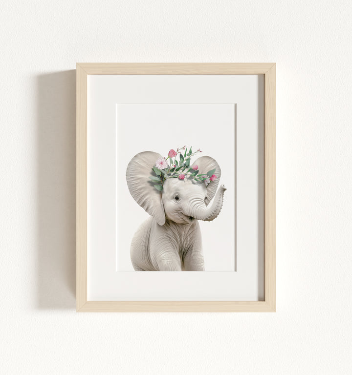 Baby Elephant Framed Art