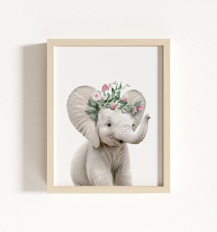 Baby Elephant Framed Art