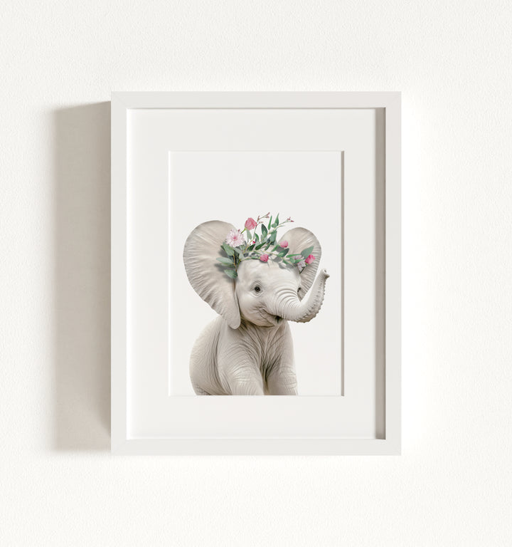 Baby Elephant Framed Art