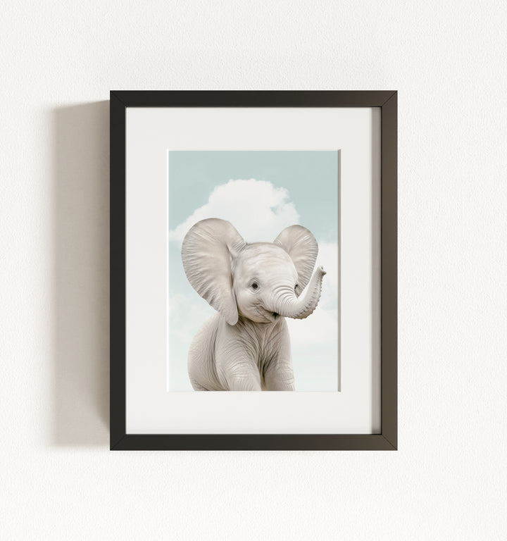 Baby Elephant Framed Art
