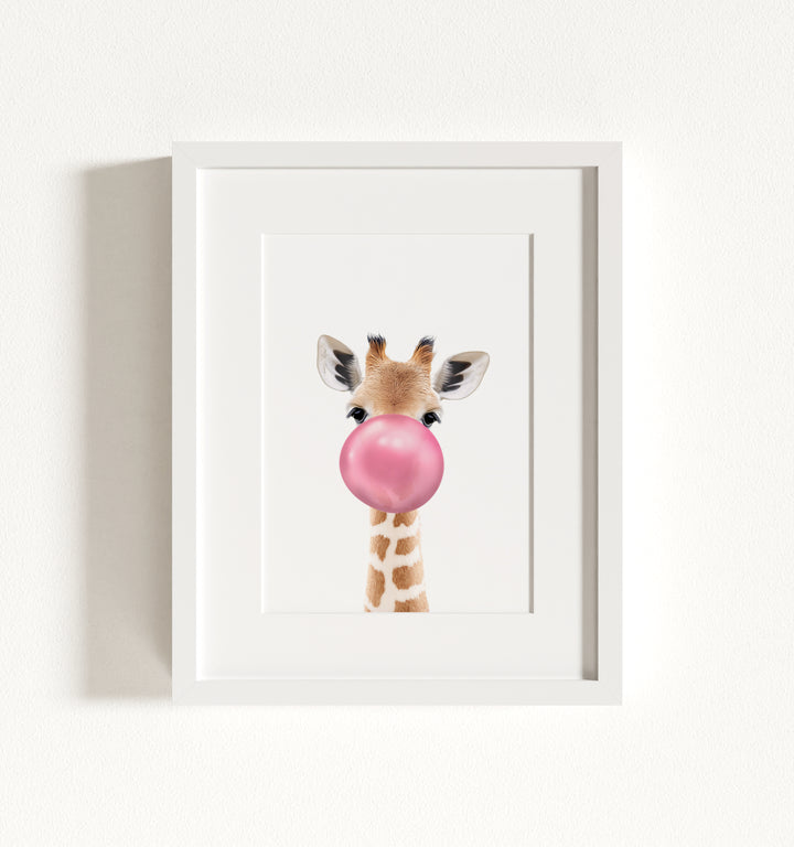 Baby Giraffe Framed Art