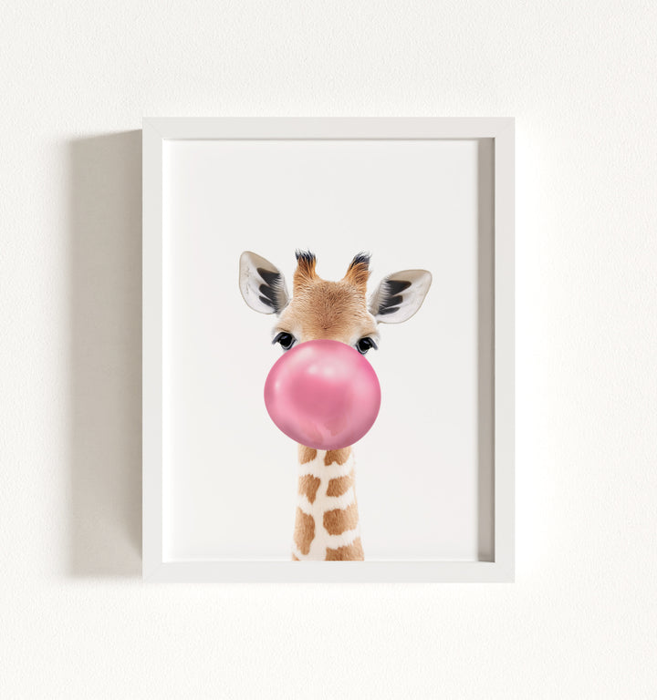 Baby Giraffe Framed Art