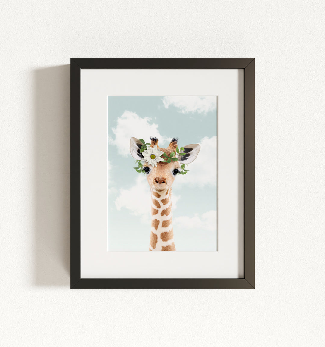 Baby Giraffe Framed Art