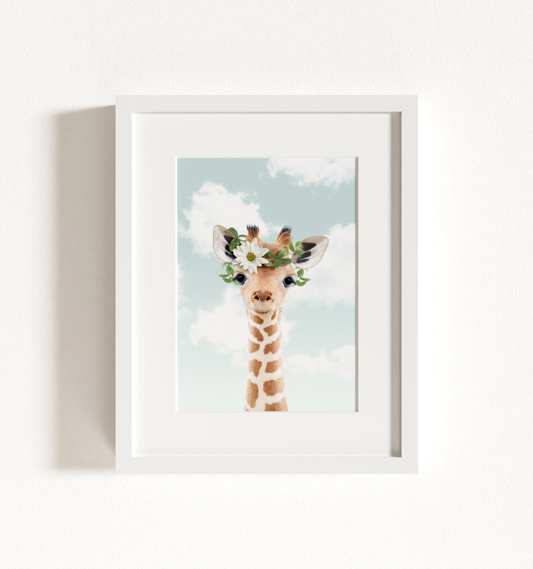 Baby Giraffe Framed Art