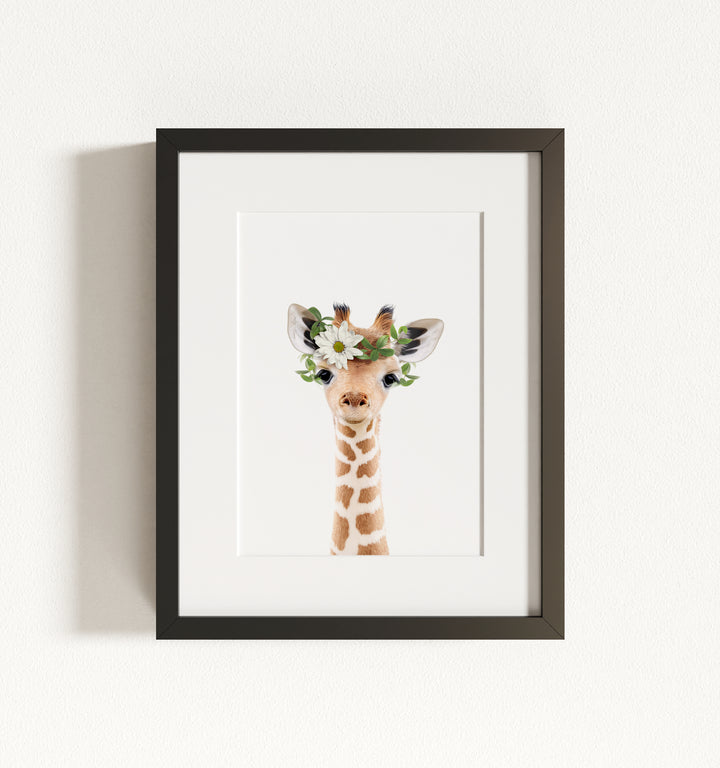 Baby Giraffe Framed Art