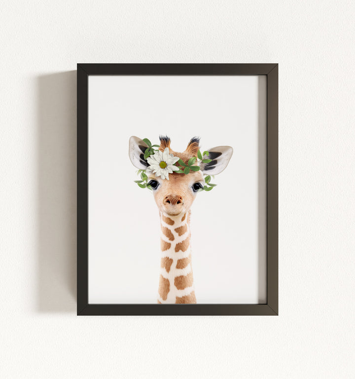 Baby Giraffe Framed Art