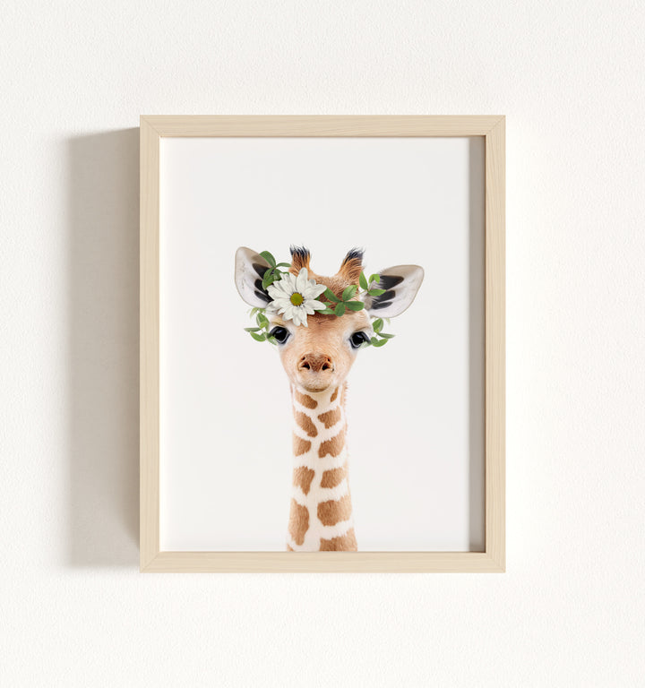 Baby Giraffe Framed Art