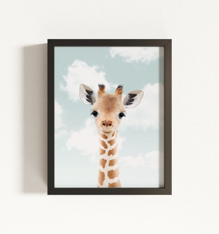 Baby Giraffe Framed Art