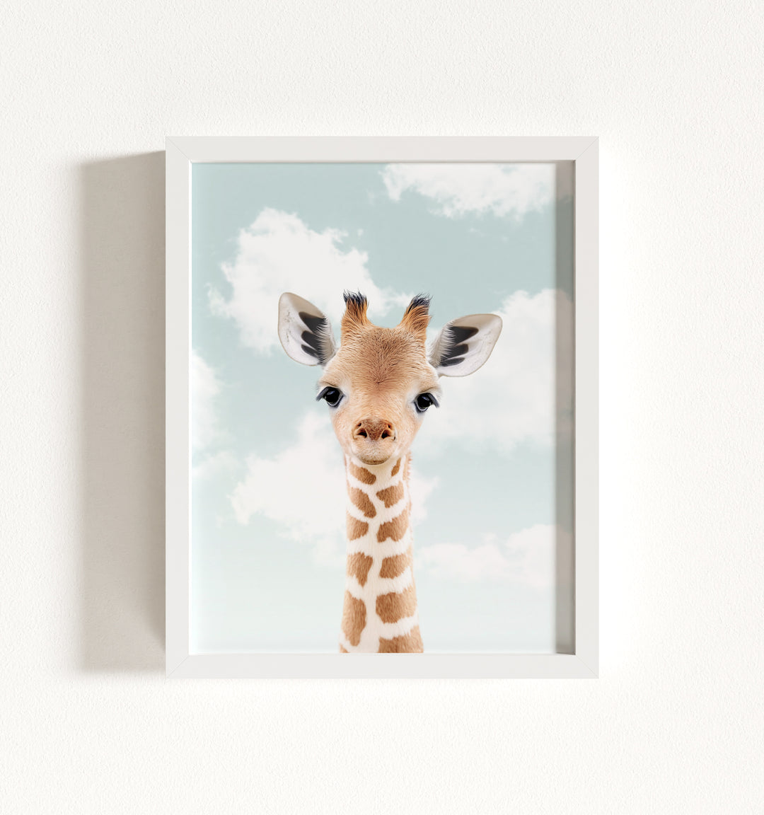 Baby Giraffe Framed Art