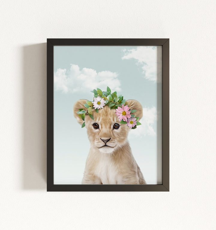 Baby Lion Framed Art