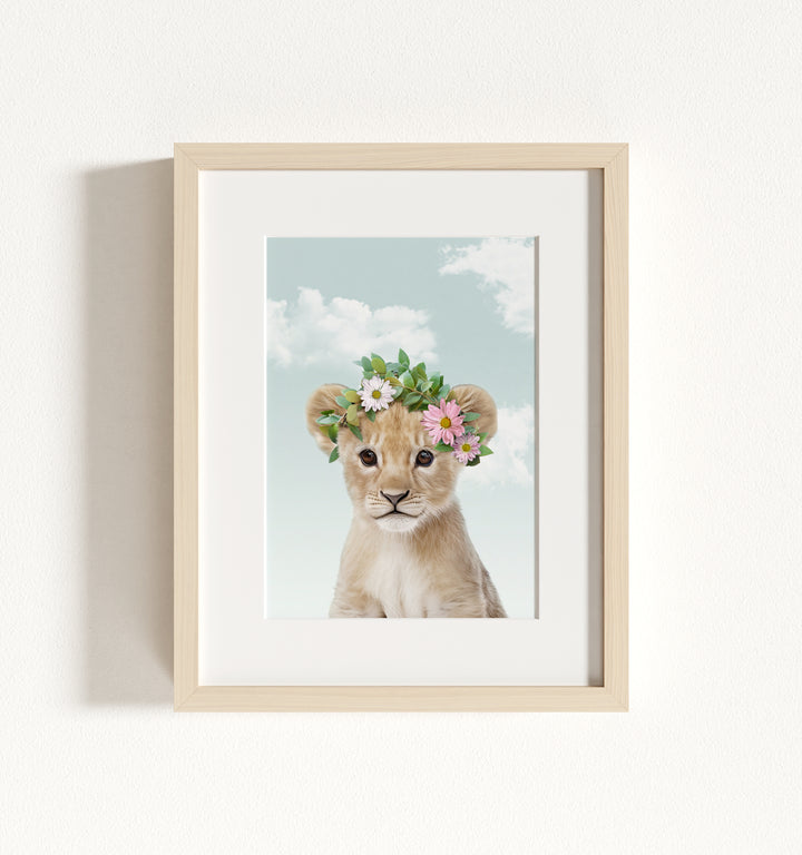 Baby Lion Framed Art