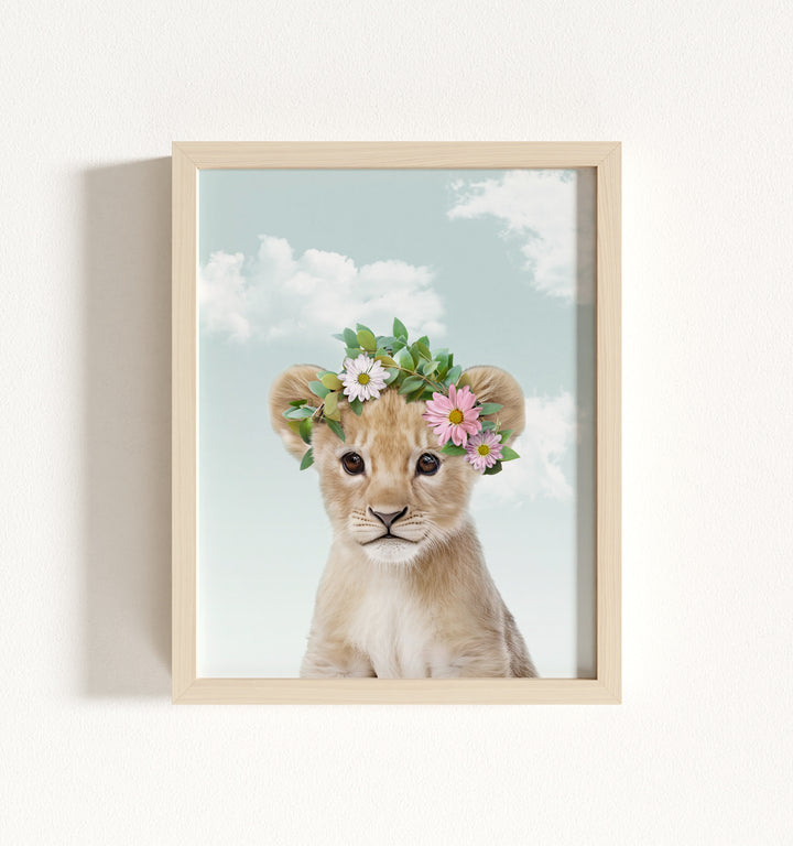 Baby Lion Framed Art