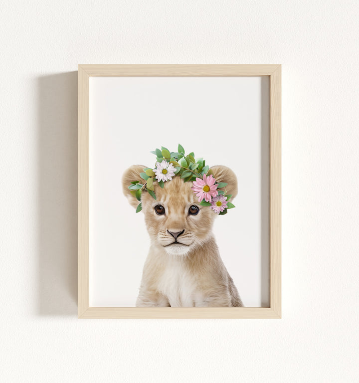 Baby Lion Framed Art